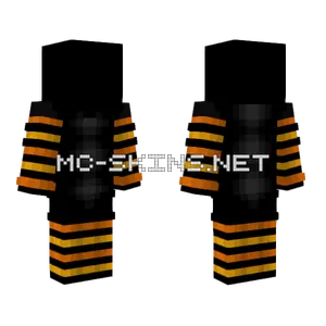 Witch Black Orange Yellow Minecraft skin