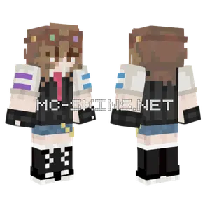 With Scar Minecraft skin