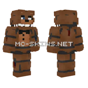 Withered Freddy Minecraft skin