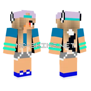 Wolf Girl Minecraft skin