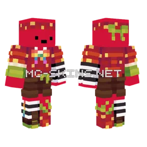 Wolfeei Red Team Biome Battle Minecraft skin