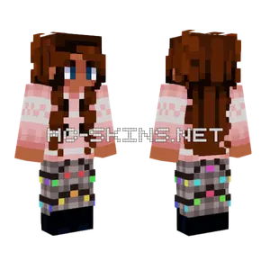 Wolfix Christmas Minecraft skin
