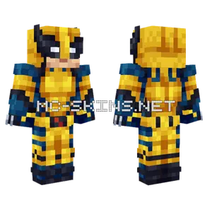 Wolverine Deadpool 3 Minecraft skin