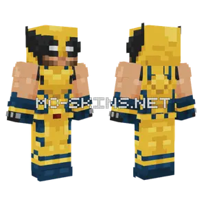 Wolverine No Sleeves Deadpool Minecraft skin