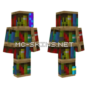 Wooden Bookshelf Minecraft skin