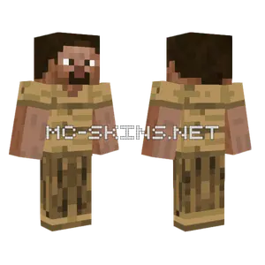 Wooden Scarecrow Man Minecraft skin
