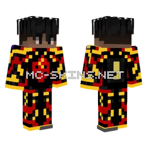 Wts Nr9 Red And Yellow Minecraft skin