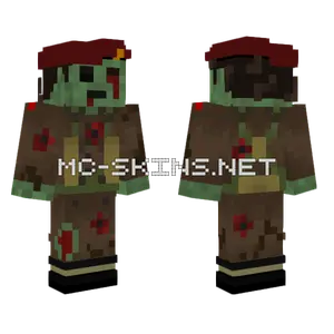 WW2 Undead British Commando Minecraft skin