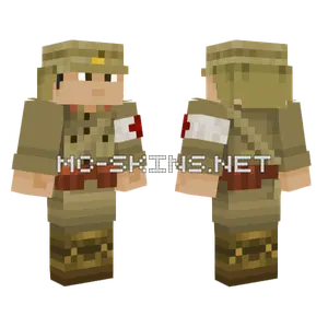 WWII Japanese Infantry Medic Minecraft skin