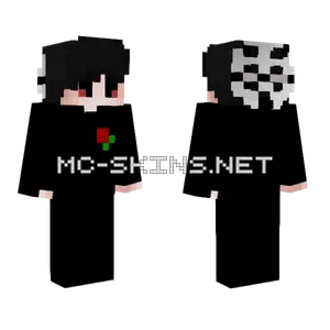 Xanderxs Black Hair Minecraft skin
