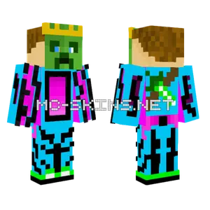 Xcreeper With Crown Minecraft skin