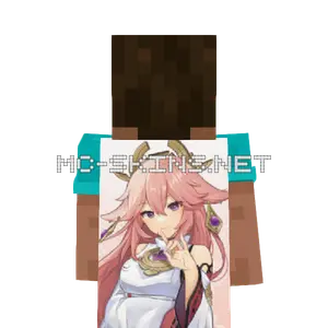 Yae Miko cape, outside and lining
