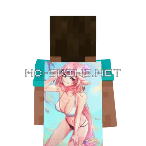 Yae Miko Bikini cape, outside and lining