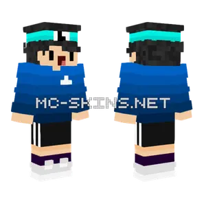Yandere Blue Outfit Minecraft skin