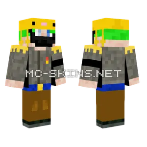 Yellow Axolotl Minecraft skin