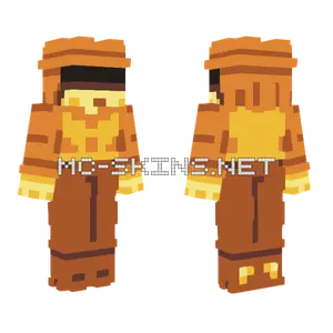 Yellow Deltarune Minecraft skin