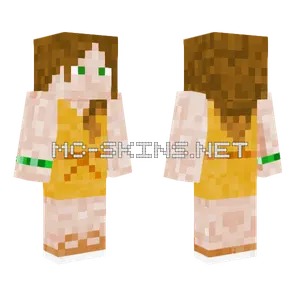 Yellow Dress Girl Minecraft skin