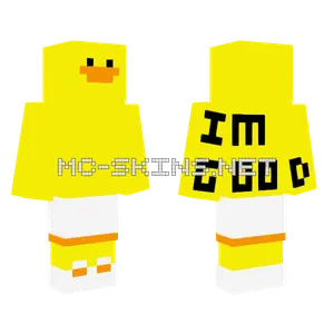 Yellow Duck Character Minecraft skin