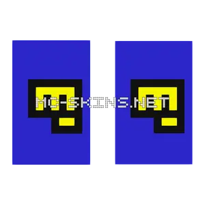 Yellow Fist On Blue cape, outside and lining