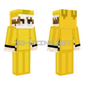 Yellow Gradient Hoodie Minecraft skin