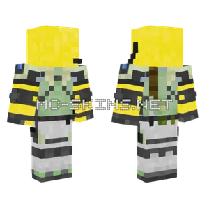 Yellow Hat Robot Minecraft skin