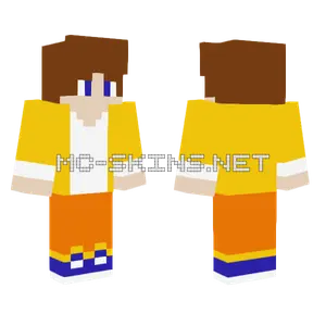 Yellow Overalls Girl Minecraft skin