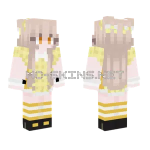 Yellow Picnic Dress Minecraft skin