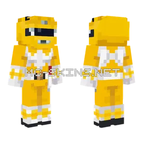 Yellow Ranger Power Rangers Minecraft skin
