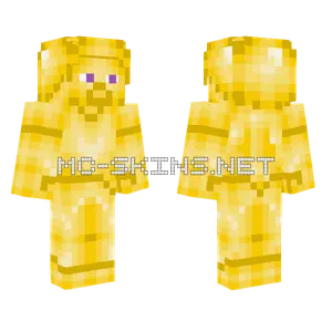 Yellow Steve Uninfected Minecraft skin