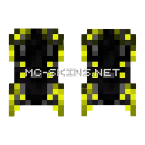 Yellow Studded Sentinel cape, outside and lining