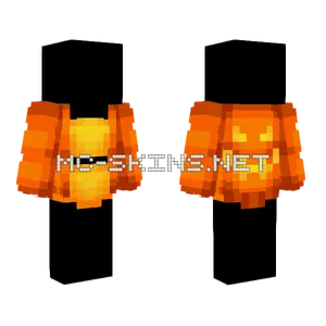 Yellow Top Pumpkin Coat Minecraft skin