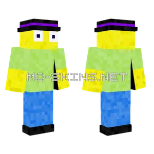 Yellow Tophat Wizard Minecraft skin