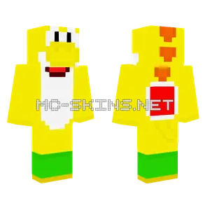 Yellow Yoshi Minecraft skin