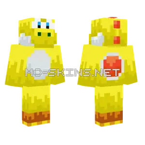 Yellow Yoshi Minecraft skin