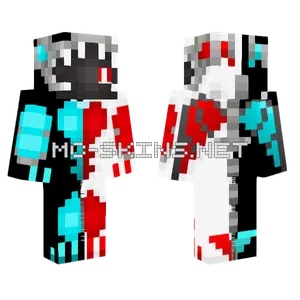 Ying Yang Fire Ice Dragon Minecraft skin