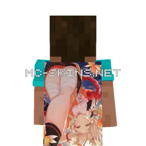 Yoimiya cape, outside and lining