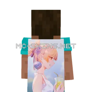 Yoimiya School Uniform cape, outside and lining