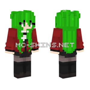 Yolonea Green Hair Girl Minecraft skin