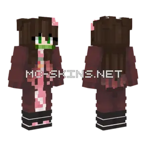Yolonea Nezuko Minecraft skin