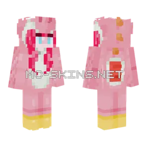 Yoshi Pink Hair Cosplay Minecraft skin