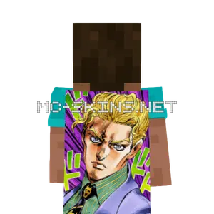 Yoshikage Kira cape, outside and lining