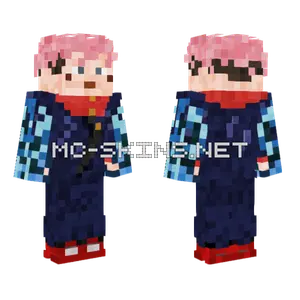 Yuji Itadori Divergent Fist Minecraft skin