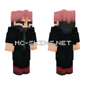 Yuji Itadori Jujutsu Kaisen Minecraft skin