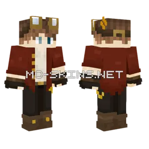 Z3 S Red Overcoat Minecraft skin