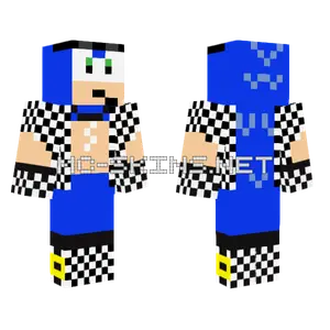 Zebra Sonic Minecraft skin