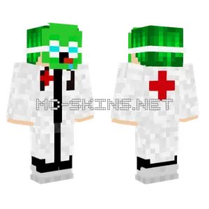 Zelenik Naukowiec Minecraft skin