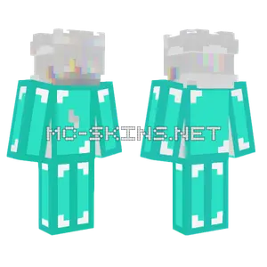 Zenxeiiskeppy White Robot Minecraft skin