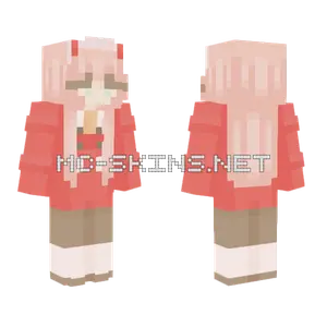 Zero Two Minecraft skin