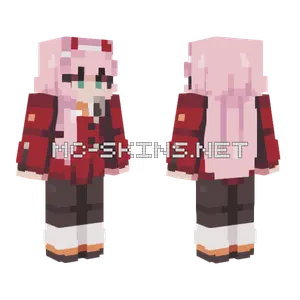 Zero Two Minecraft skin