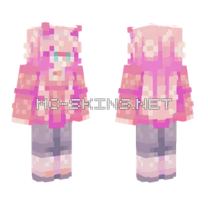 Zero Two Anime Girl Minecraft skin
